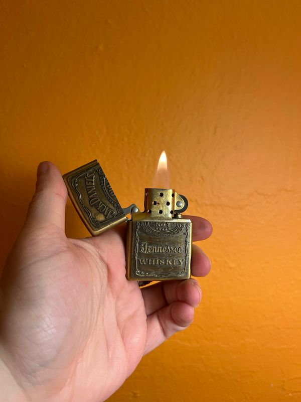 1999 Jack Daniels Whiskey Brass Zippo Lighter