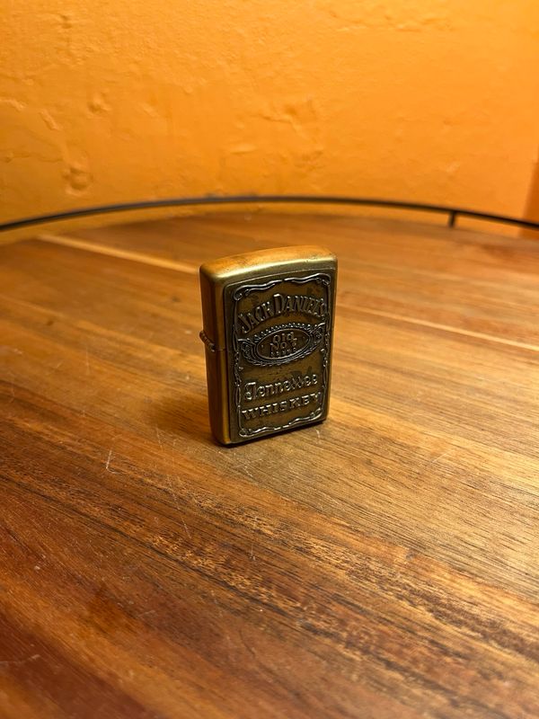 1999 Jack Daniels Whiskey Brass Zippo Lighter