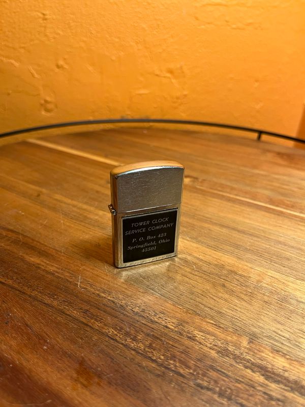 Tower Clock Service Company Springfield OH Flip Top Lighter