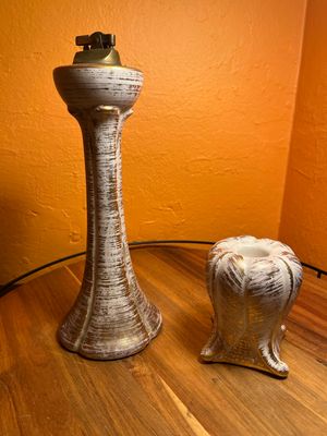 Naeger Gold Tweed Glaze Table Lighter Smoking Set