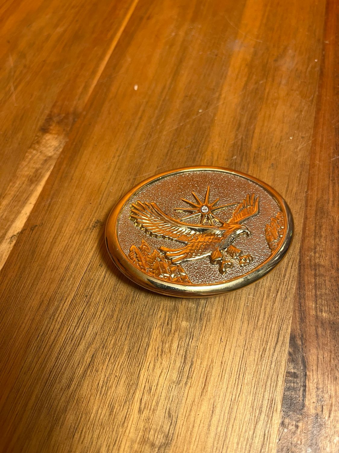 Golden Eagle Western Belt Buckle