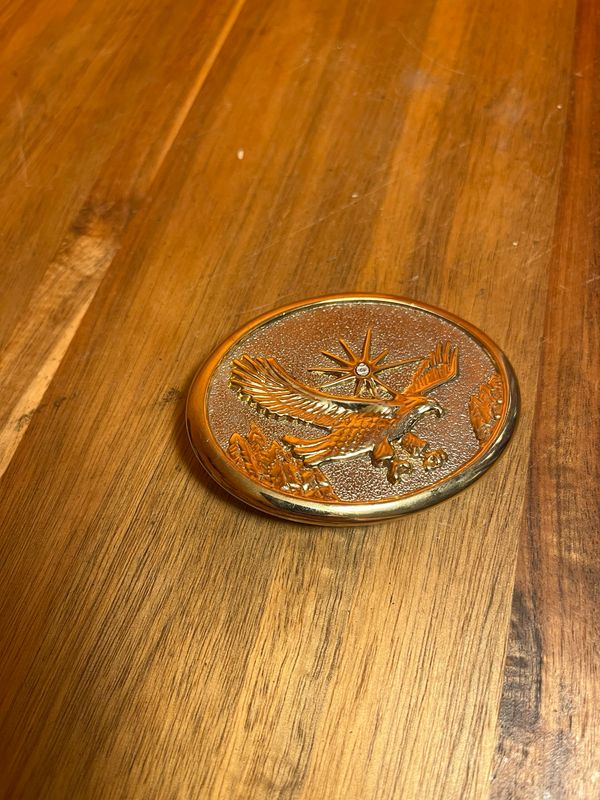 Golden Eagle Western Belt Buckle