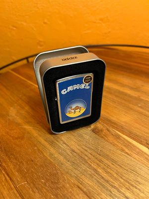 1999 Painted Blue Camel Sealed Unstruck Zippo Lighter