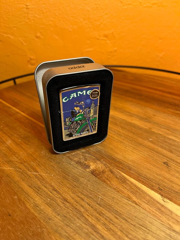 1997 Smokin Joe Camel Motorcycle Sealed Unstruck Zippo Lighter