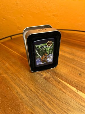 1998 Smokin Joe Camel Fishing Sealed Unstruck Zippo Lighter
