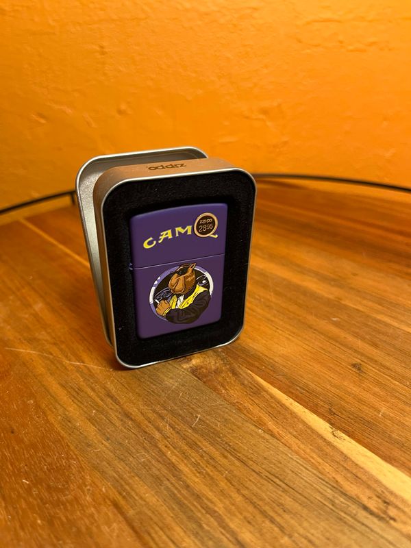 1998 Smokin Joe Camel Purple Zippo Lighter