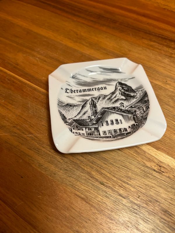 Oberammergau German Souvenir Ashtray