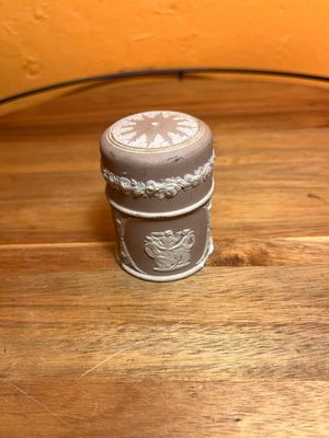 Neoclassical Greco-Roman Scene Ceramic Match Holder
