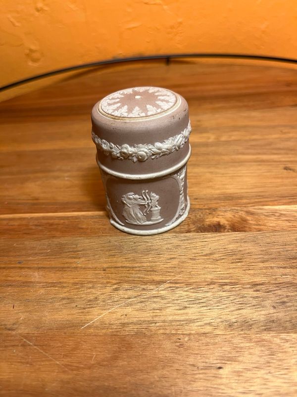 Neoclassical Greco-Roman Scene Ceramic Match Holder