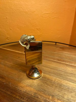 1990 Golden Bass Zippo Table Lighter