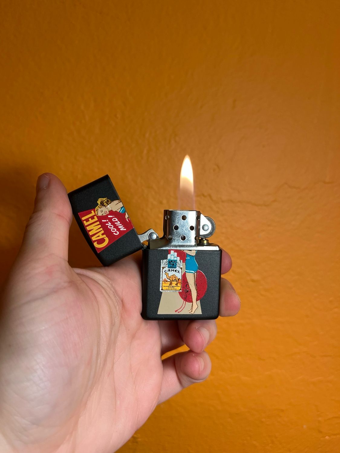 1997 Cool Mild Camel Pinup Zippo Lighter
