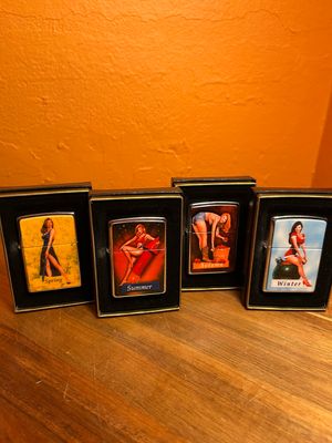 1996 Pinup Girl Seasons Zippo Lighter