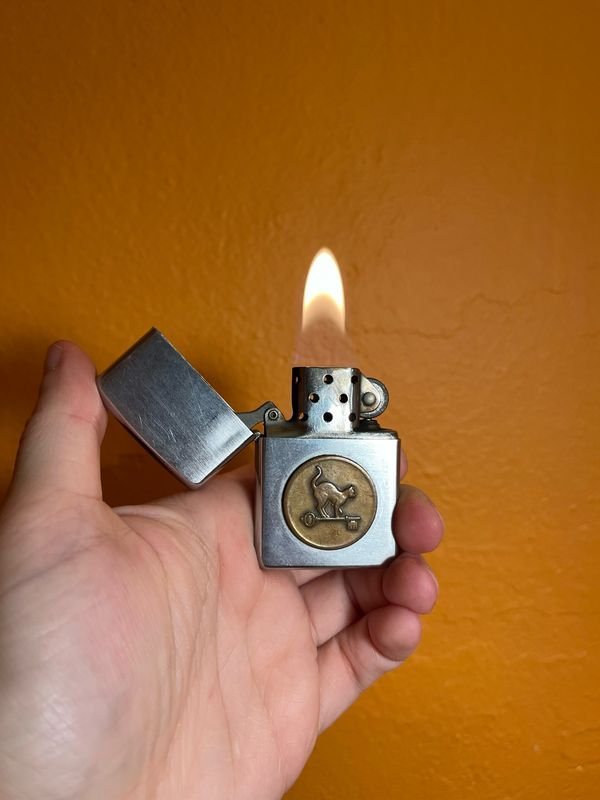 1969 Cat &amp; Key Zippo Lighter