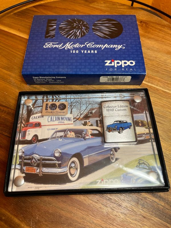 2003 Ford 100 Years Heart &amp; Soul Collection 1949 Custom Zippo Lighter