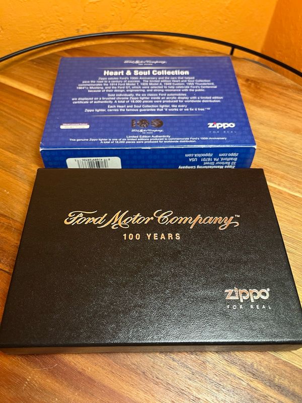 2003 Ford 100 Years Heart &amp; Soul Collection 1949 Custom Zippo Lighter