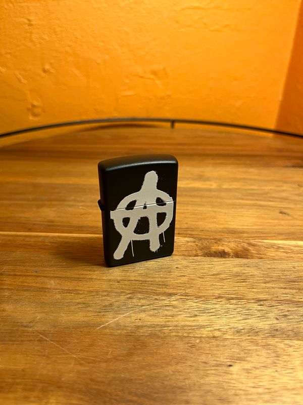 2007 More Anarchy Symbol Zippo Lighter