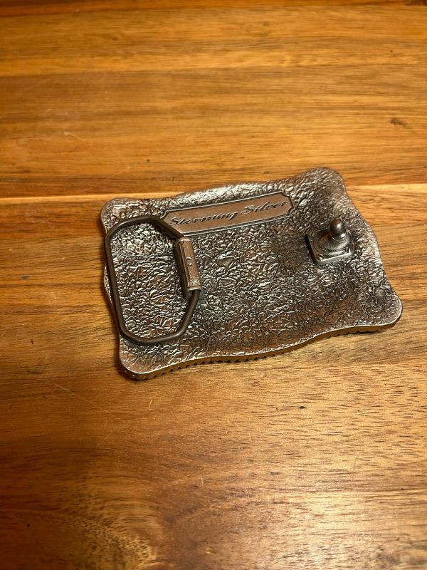 Marlboro Storming Silver Western Promotional Belt Buckle