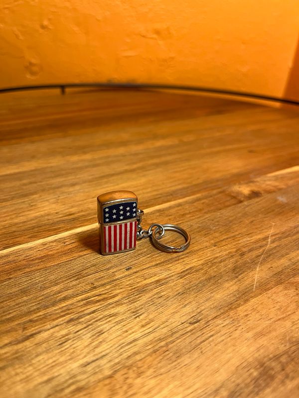 American Flag Keychain Lighter
