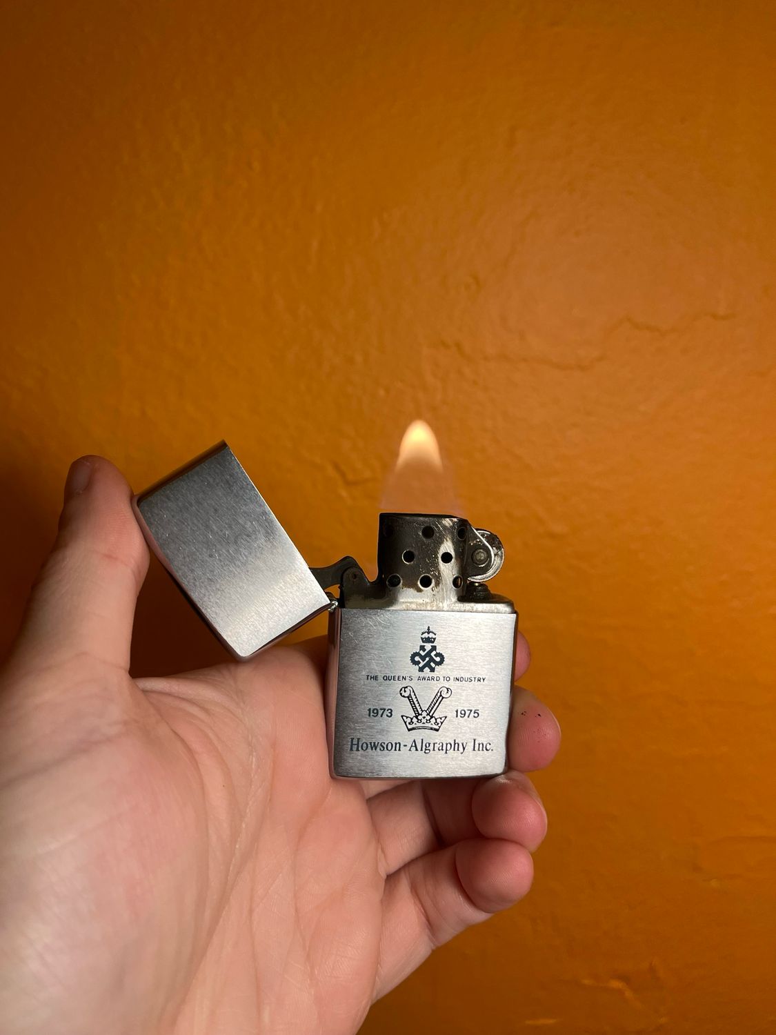 1976 Howson Algraphy Inc Zippo Lighter