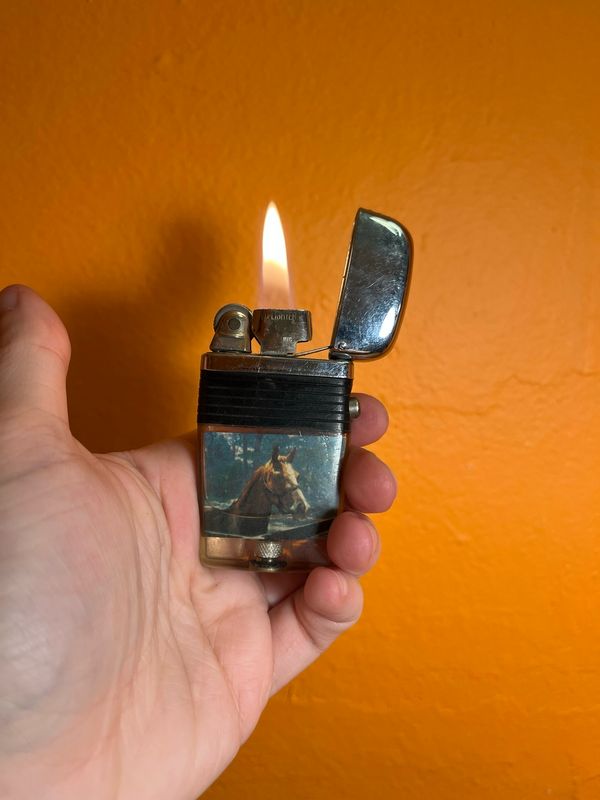 Horse Head Scripto Lighter