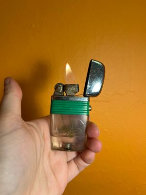Four Leaved Clover Scripto Lighter