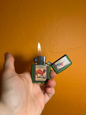 2018 Red Kamel On Green Zippo Lighter