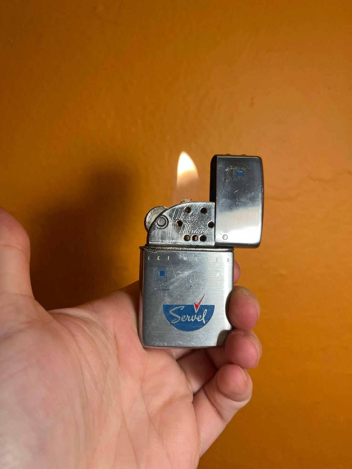Servel Ice Maker Wind Master Flip Top Lighter