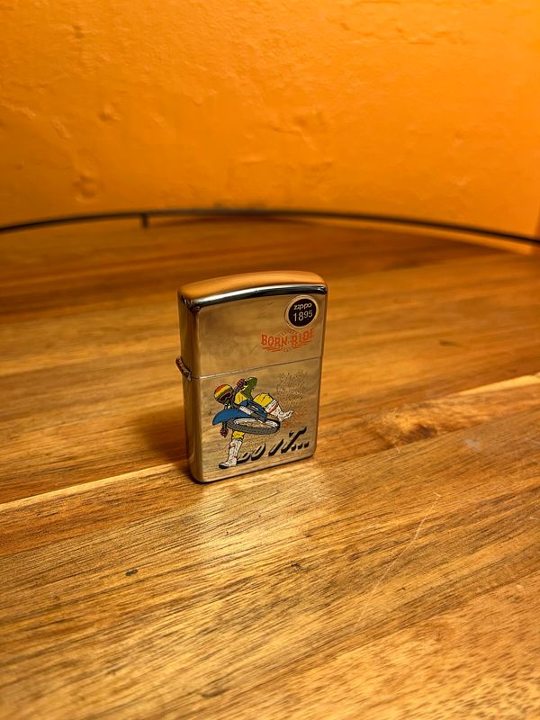 1992 Born To Ride Dirt Biking Zippo Lighter