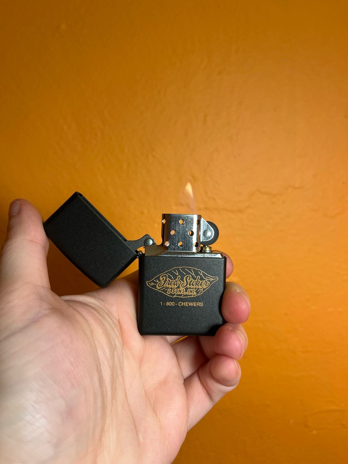 Fred Stokers &amp; Sons Chewing Tobacco Zippo Lighter