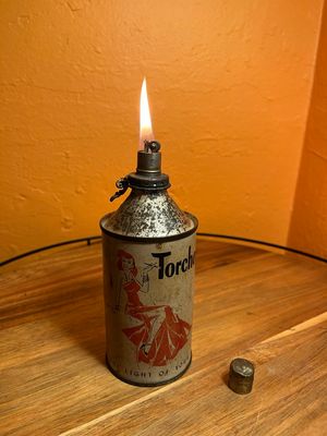 Gristy Torchee Pinup Can Table Lighter