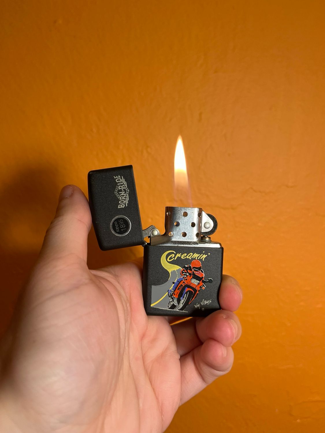 1992 Born To Ride Screamin Zippo Lighter