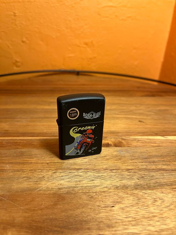 1992 Born To Ride Screamin Zippo Lighter