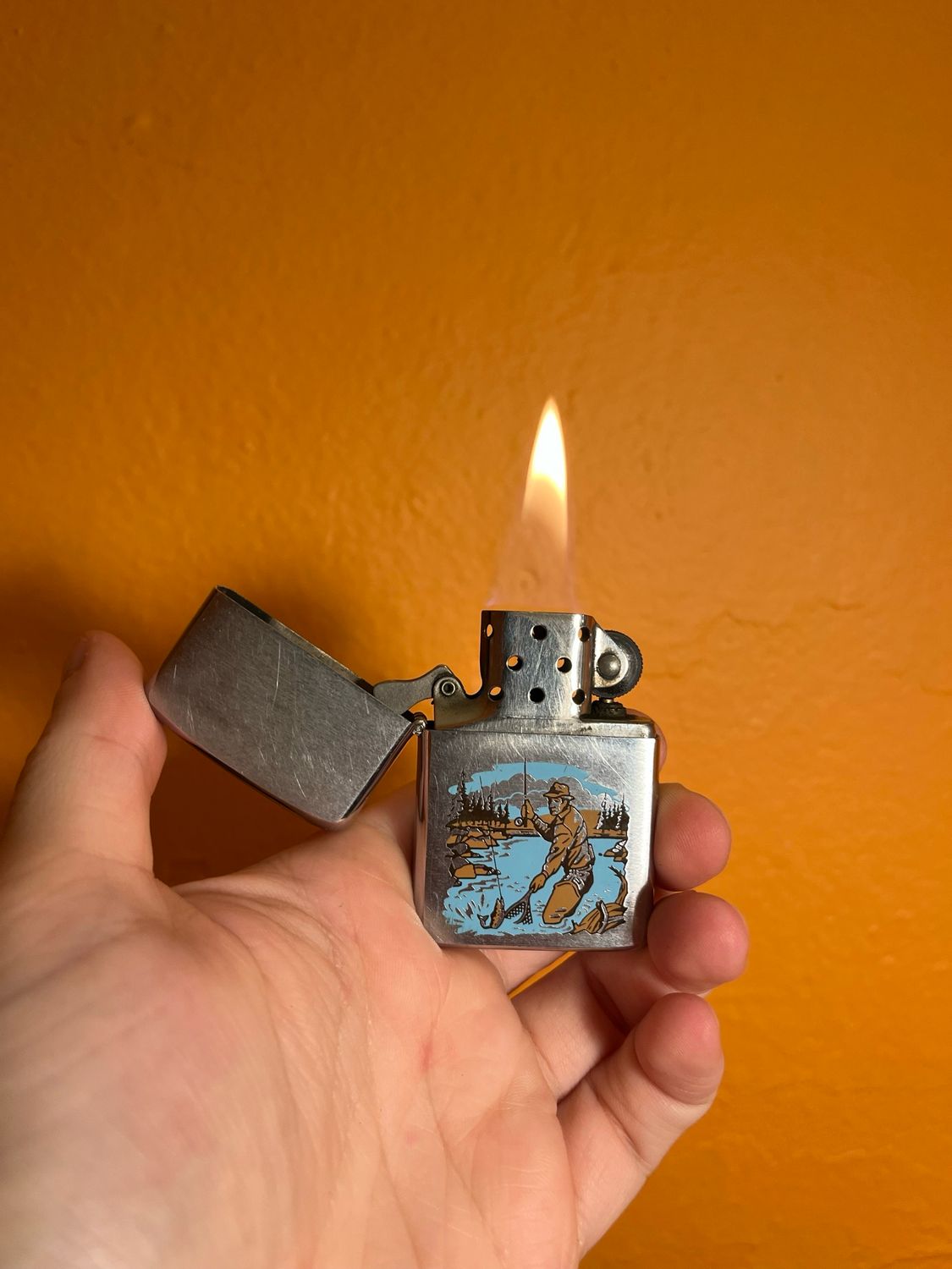 1981 Fisherman Zippo Lighter