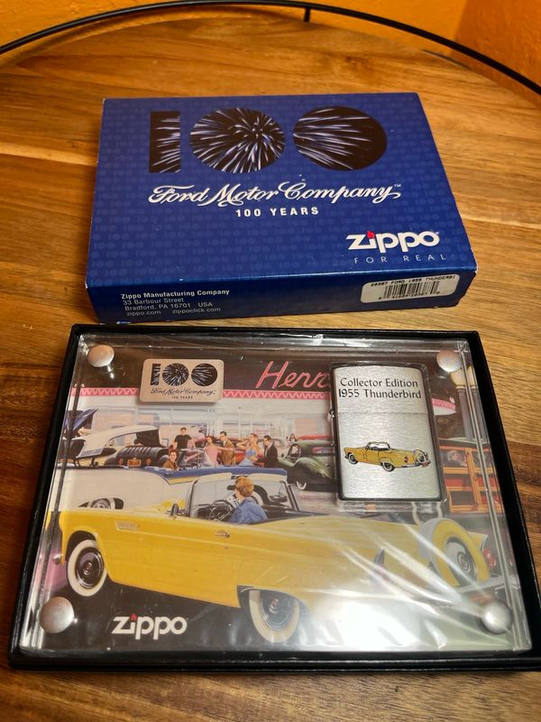 2003 Ford Heart &amp; Soul Collection 1955 Thunderbird Zippo Lighter