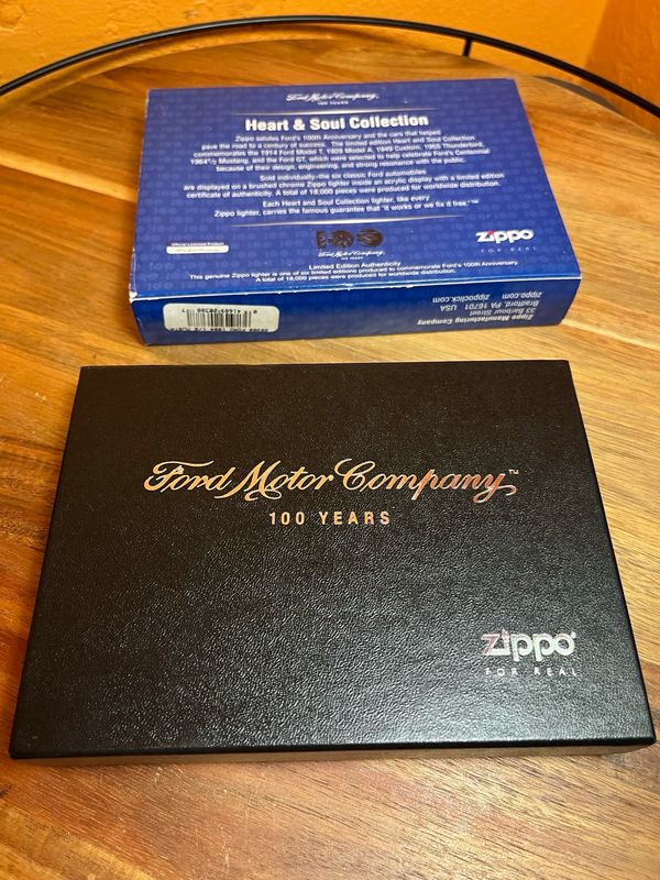 2003 Ford Heart &amp; Soul Collection 1964 1/2 Mustang Zippo Lighter