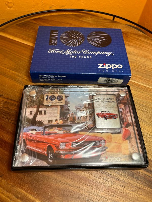 2003 Ford Heart &amp; Soul Collection 1964 1/2 Mustang Zippo Lighter