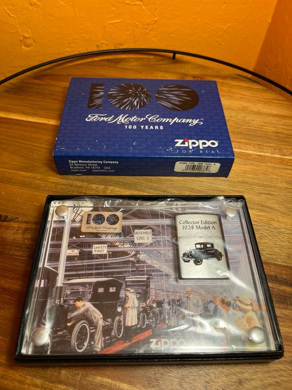 2003 Ford Heart &amp; Soul Collection 1928 Model A Zippo Lighter