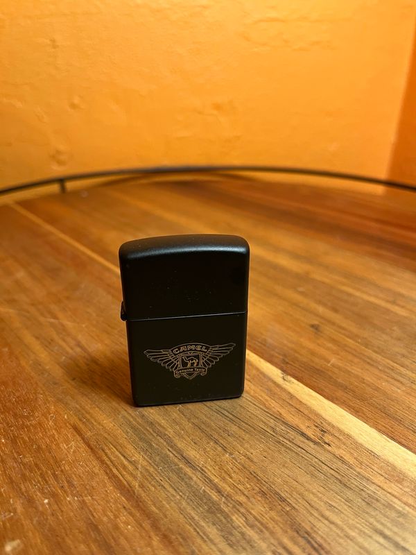 1990s Camel Black &amp; Gold Wings Sealed Unstruck Zippo Lighter