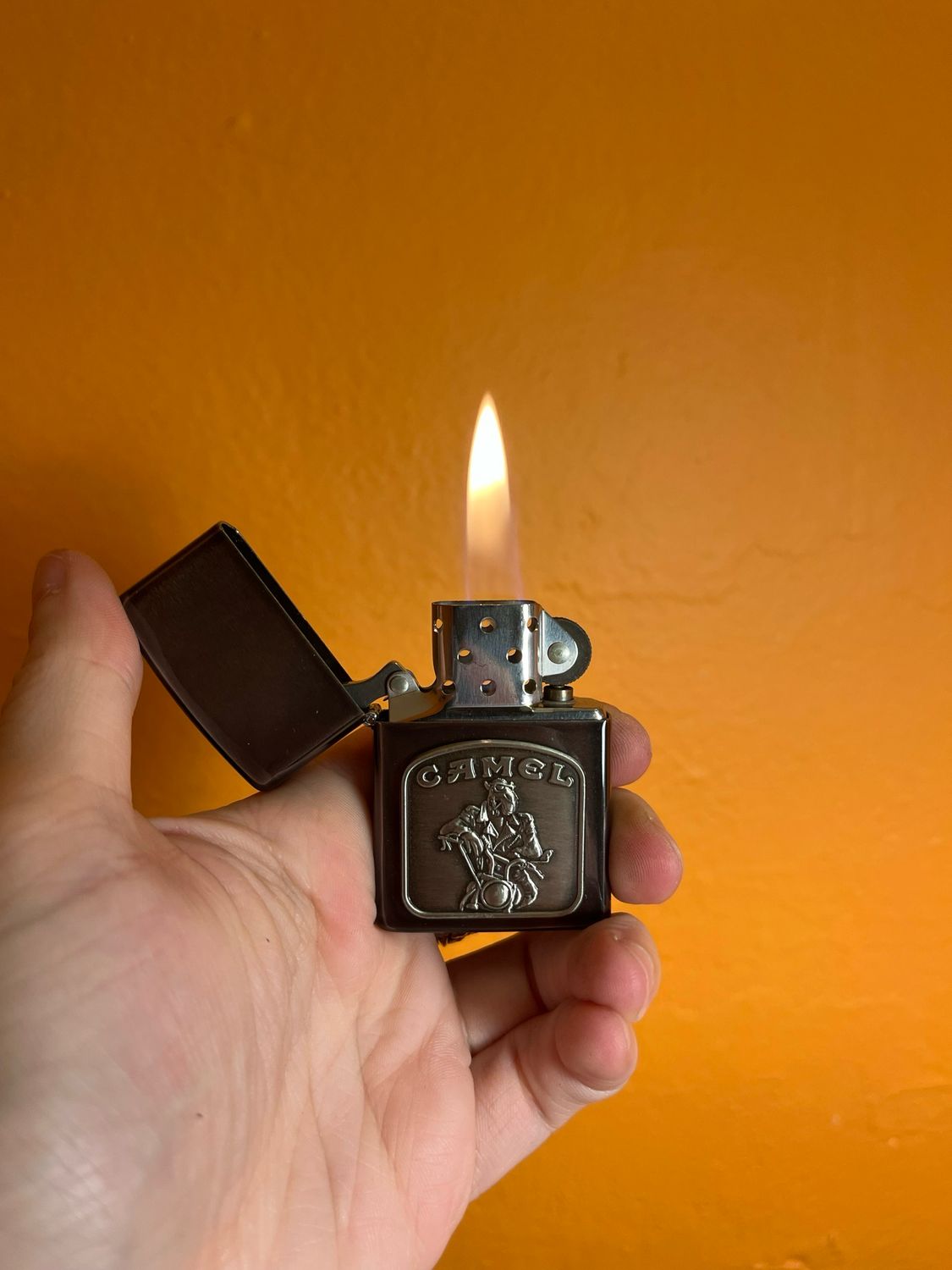 1992 Smokin Joe Camel Panel Zippo Lighter