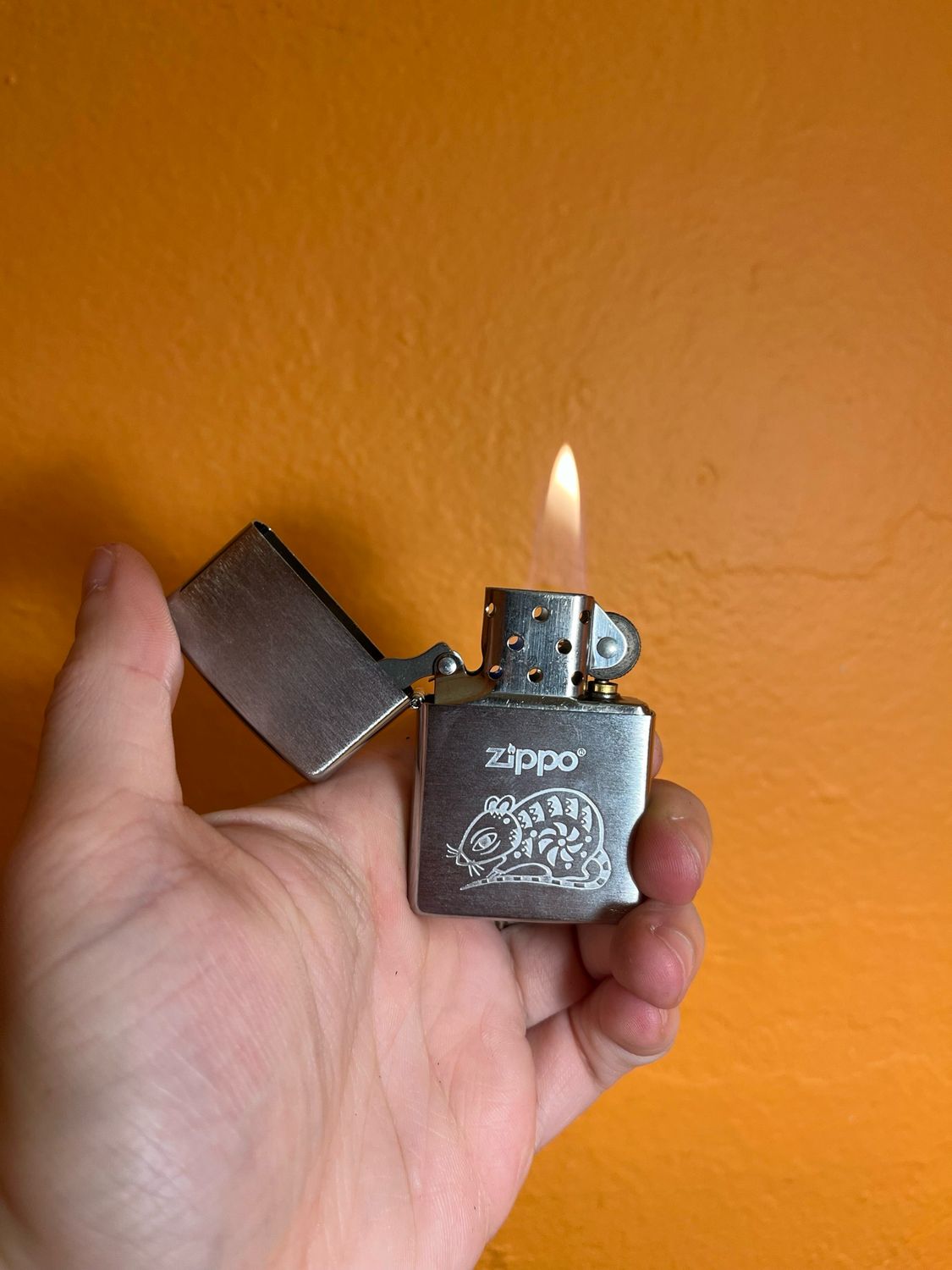 2004 Rat Design Zippo Lighter