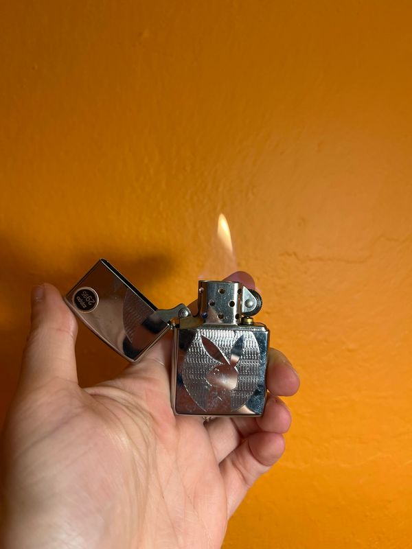 2007 Playboy Bunny Logo Flame Zippo Lighter