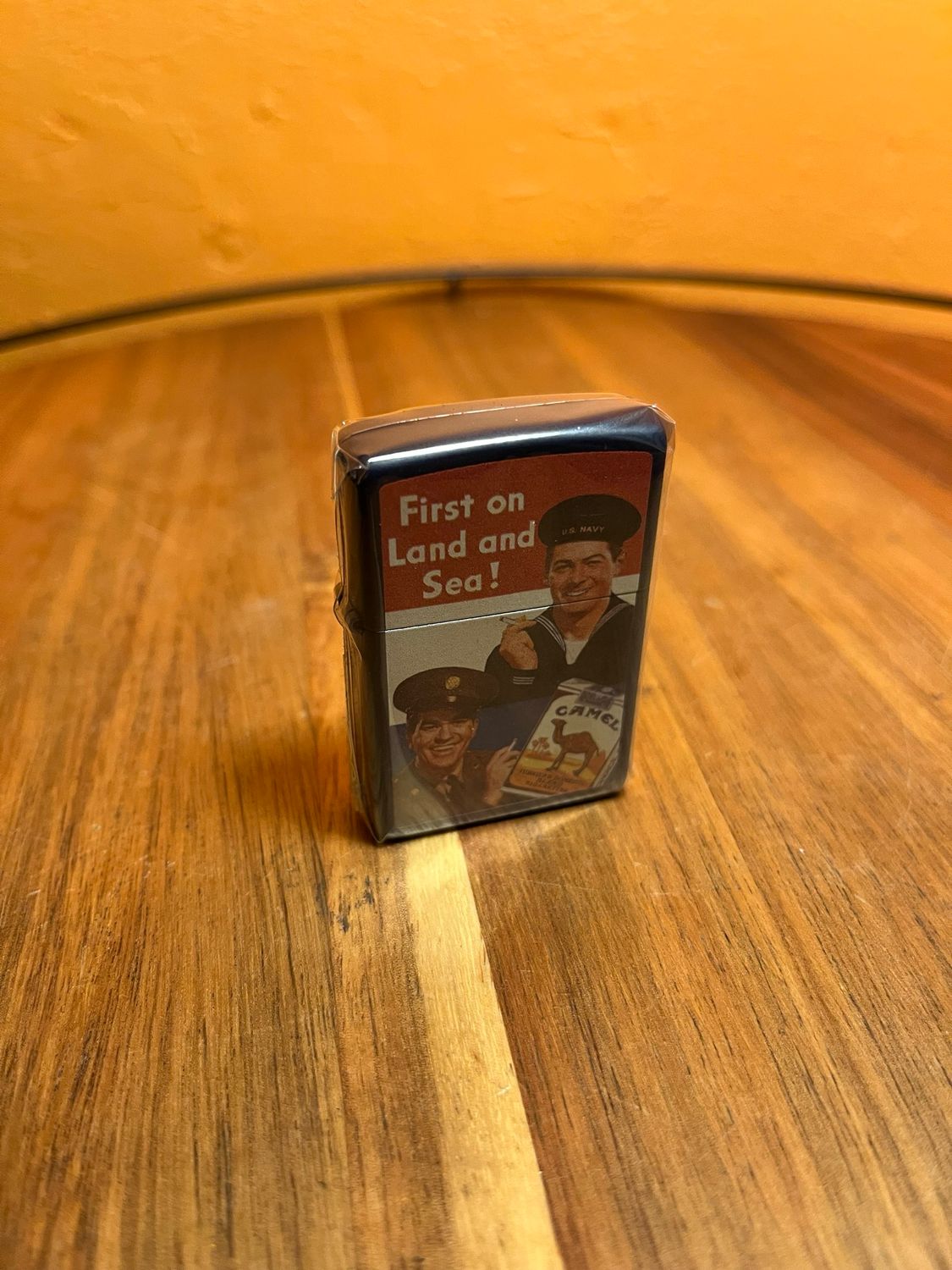 2016 First On Land &amp; Sea Camel Sealed Unstruck Zippo Lighter