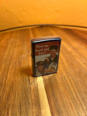 2016 First On Land &amp; Sea Camel Sealed Unstruck Zippo Lighter