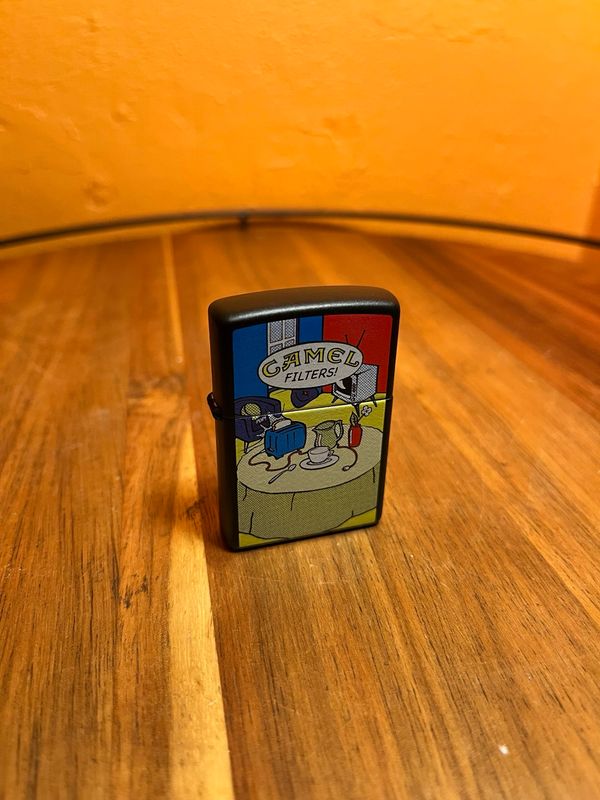 2007 Camel Book Series Breakfast Matte Black Sealed Unstruck Zippo Lighter