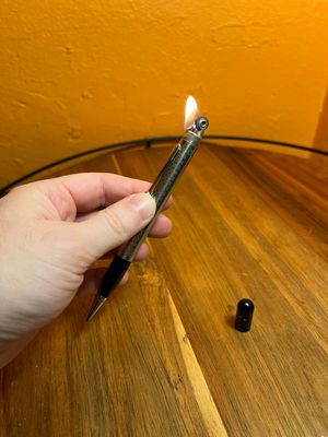 Crosshatched Pencil Lighter