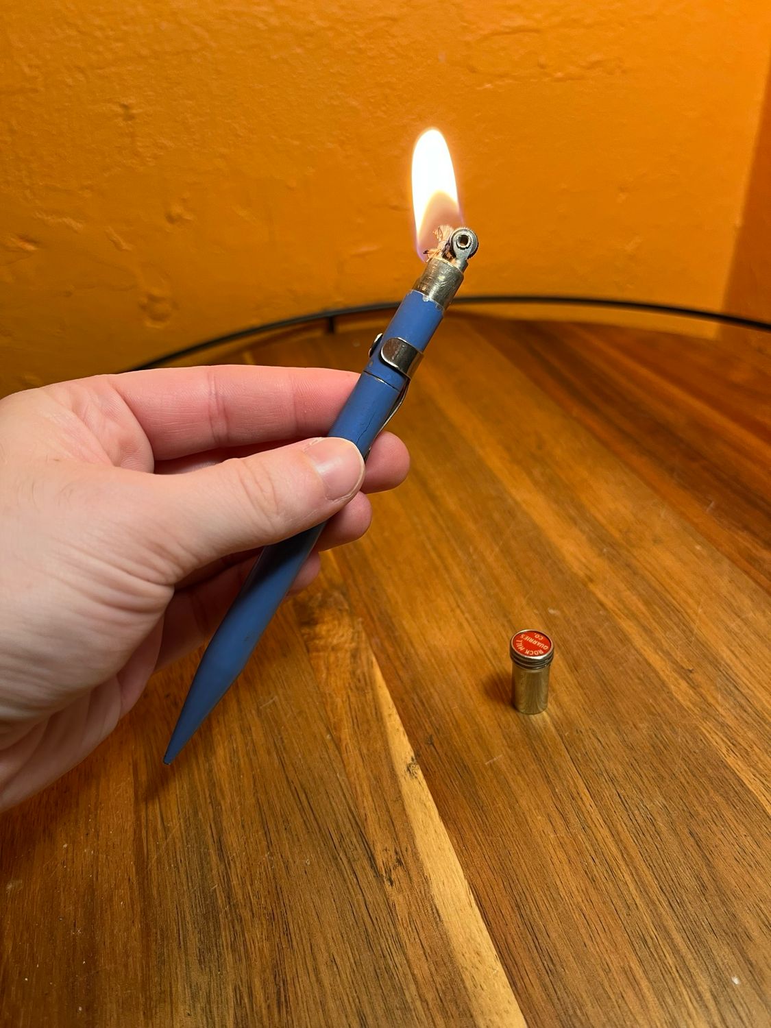 Blue Fred Reitz Rock Hill Quarries Co Pencil Lighter
