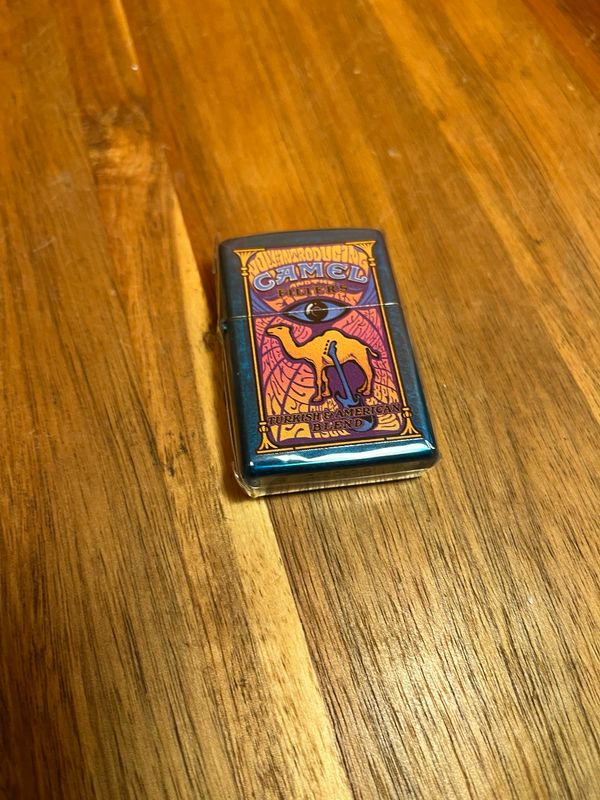 2018 Blue Eye Psychedelic Camel Sealed Unstruck Zippo Lighter