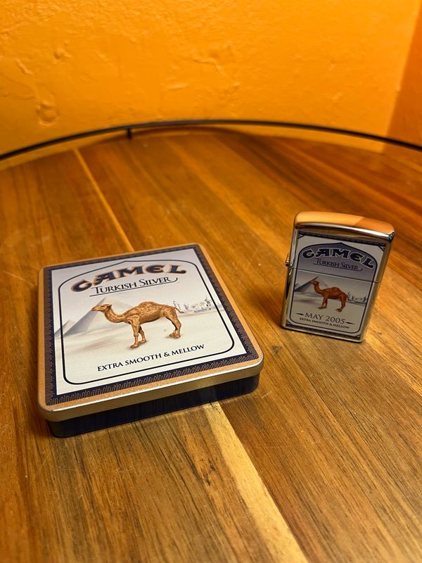 2005 Camel Turkish Silver Unstruck Zippo Lighter