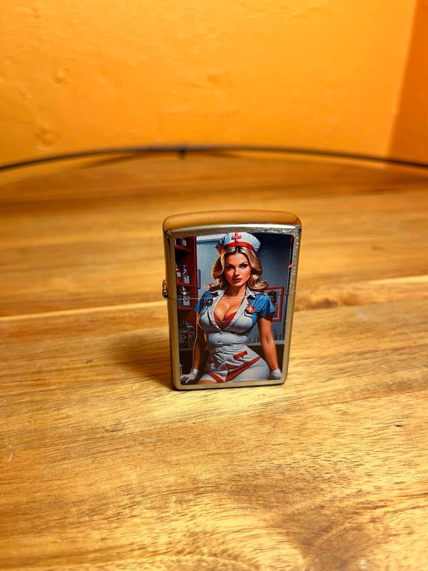 2026 Pinup Nurse Sealed Unstruck Zippo Lighter