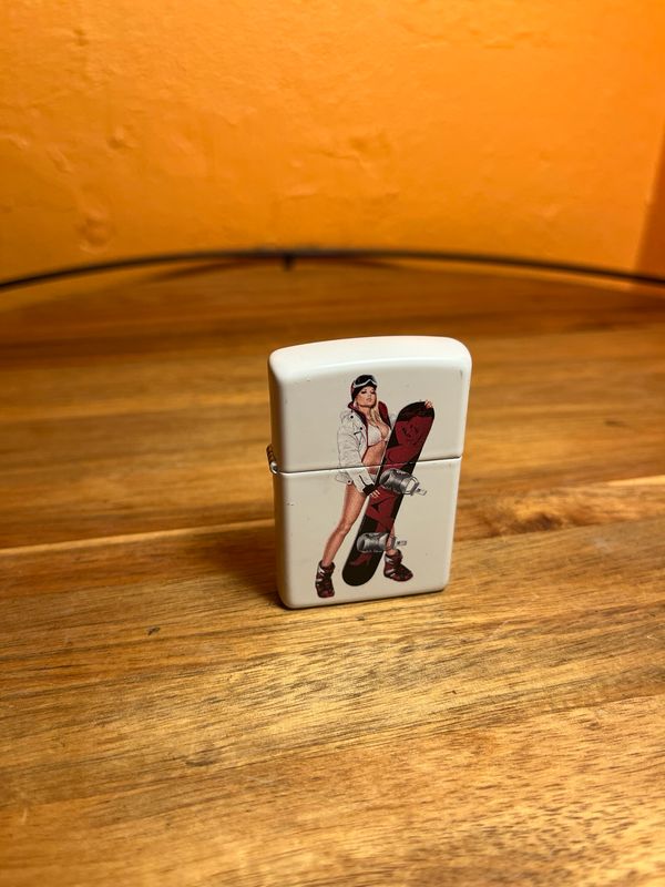 2022 Snowboarder Pinup Sealed Unstruck Zippo Lighter